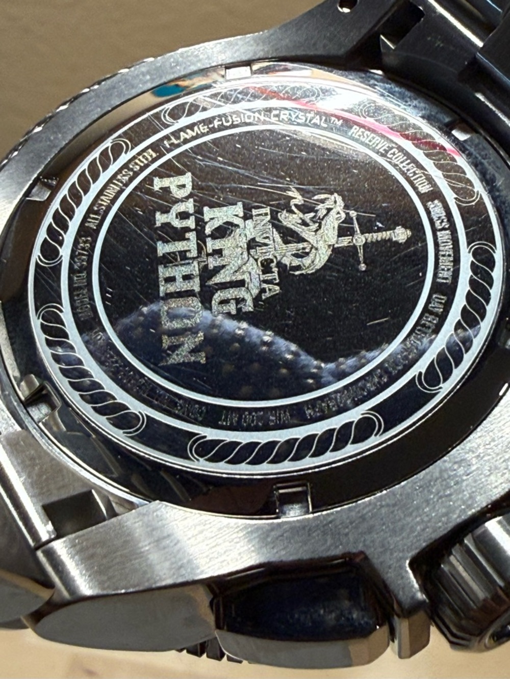 Invicta King Python Reserve Collection 39733 Stainless Steel Chronograph Watch - Picture 6 of 7